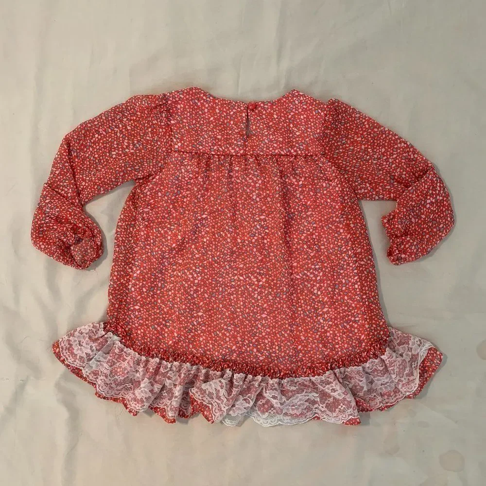 Tunic Top w 3/4 Sleeve Flower with Jewel Detail - - Picture 7 of 8